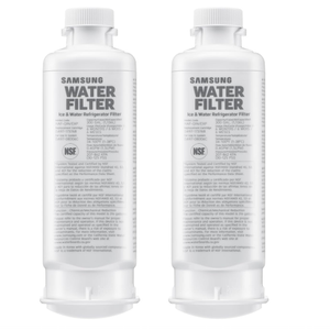 Samsung HAF-QIN-2P/EXP Genuine Refrigerator Water Filter, Reduces 99% of Harmful Contaminants for Clean, Clear Drinking Water, 6-Month Life, Easy Install, Pack of 2