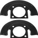 Front Driver and Passenger Side Brake Dust Shield for Chevy GMC Silverado Sierra 1500 2500 3500 HD Avalanche Suburban Yukon XL 2500 Express Savana 2500 3500 with Heavy Duty Brakes