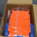 Dinosaur Transport Truck Toy for Kids - 3 in 1 Ejection Folding Track Toys w/Sound 8 Race Cars, Portable Vehicles Set Best Gift for Boys Girls 3 4 5 6 Years Old - Possesses Invention Patents (Blue)