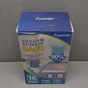 Fygrip 16 Combo Vacuum Storage Bags with Hand Pump, 4 Jumbo + 4 Large + 4 Medium + 4 Small Plastic Packaging Bags, 80% Space Saver Vacuum Seal Bags for Clothing, Travel Lugggage, Blankets, Comforters