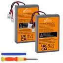 Pickle Power 2 Pack 2000mAh PS4 Controller Battery Replacement for Sony PS4/PS4 Pro/PS4 Slim PlayStation 4 Dualshock 4 Controller CUH-ZCT1E CUH-ZCT1H CUH-ZCT1U CUH-ZCT2 CUH-ZCT2U