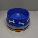 12 Pieces Dog Paw Plastic Bowls Dog Theme Birthday Party Supplies Puppy Party Supplies Blue and Yellow Food Trays with Bone Cards for Birthday Favors (Light Blue)