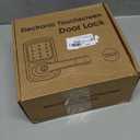 HIDALIFE Keyless Entry Door Lock with Keypad and Handle for Front Doors, Touchscreen Electronic Door Lock, Anti-peep Password, Auto-Locking, Matte Black