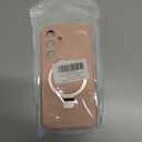 for Galaxy S25 Case with Stand, Slim Liquid Silicone Phone Cases for Samsung Galaxy S25 Compatible with MagSafe, Full Camera Protection Magnetic Kickstand Cover Case for Samsung S25, Pink