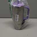Hydro Flask Travel Tumbler with Handle, Lid and Straw - Insulated Stainless Steel in 40 Oz Stainless Steel Violet