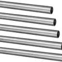 1/4"OD 304 Stainless Steel Tubing, 1mm Wall Thickness, 12 Inch Length Round Metal Tube for Industrial, Automotive, and Plumbing Applications(5 Pack)