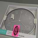 La Crosse Clock Co. 12-inch Everly Gray Silent Quartz Analog Clock, 404-3831-Int