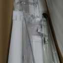 Veken 55 Inch Large Electric Standing Desk,Sit to Stand Up, Heights Adjustable, Work Home Office Computer Table for Study, Walking Pad, Writing, and Games, Wooden Desktop Desks, White