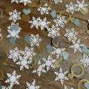 8 x 100PCS Snow In Love Bridal Shower Bachelorette Party Table Scatter,Diamond Ring And Snowflake Confetti for Winter Bridal Shower Decorations,Snow In Love Engagement Party Decor