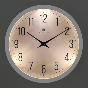 Lafocuse Night Light Wall Clock White, 12 Inch Silent Light up Wall Clocks Glow in The Dark Battery Operated for Bedroom Living Room