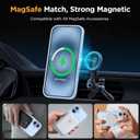 Miracase Magnetic for iPhone 17 Case (Compatible with MagSafe) with Screen Protector Military-Grade Protection, Anti-Fingerprint Translucent Matte Phone Cover for iPhone 17 6.3 inch, Light Blue