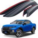 Goodyear Shatterproof Window Deflectors for Hyundai Santa Cruz 2022-2025, Tape-on Rain Guards, Window Visors, Vent Deflector Visor, Car Accessories, 4 pcs. - GY008709 (For Santa Cruz 22-25)