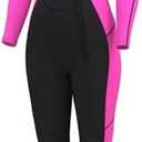 Hevto Women Wetsuit 3/2mm Neoprene Wet Suit Keep Warm in Cold Water for Surfing Swimming Diving, Size 8