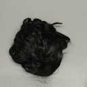 10 inch Ponytail Extension Drawstring Ponytail for Black Women Short Wavy Curly Ponytails Fluffy Natural Looking Pony Tails Hair Extensions Synthetic Hairpiece (1B)