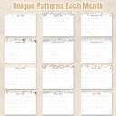 Gannyfer Desk Calendar 2026 with Desktop Mat, Simplified Large 22" x 17" Desktop Pad Calendar, 18 Month Desk Calendar, Use Now to Dec 2026, Office Supplies Perfect for Home School and Office - Apricot(6 Stickers Included)