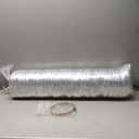 VEVOR 6 Inch Insulated Flexible Duct R-4.2，25 Feet Long with 2 Duct Clamps, Heavy-Duty Three Layer Protection Air Ducting Hose for HVAC Heating Cooling Ventilation and Exhaust Ductwork Insulation