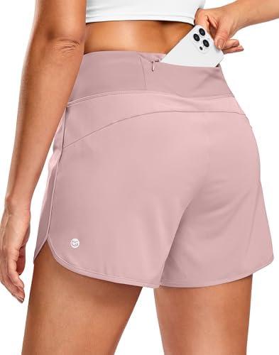 G Gradual Women's Running Shorts with Mesh Liner 3" Workout Athletic Shorts for Women with Phone Pockets Size S