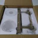 2 Light Modern Bathroom Light Fixtures Over Mirror, Brass Finish Vanity Lights for Bathroom Wall Sconces with Milky White Glass Shades, E26 Socket (Bulbs Not Included)