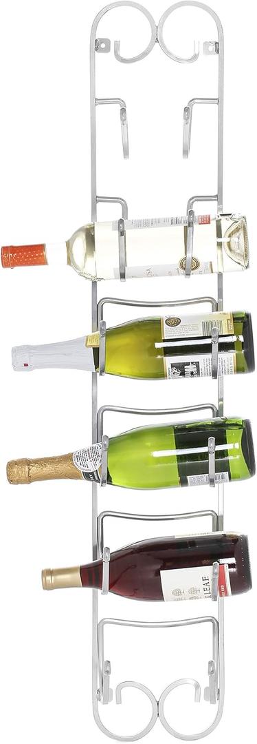 W Home Multi-Functional Towel Rack, 6'' x 5'' x 38'', Chrome