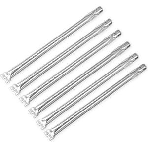 67554 Burner Tubes Replacement Parts for Weber Summit 600 Series Model Years 2007 and Newer Gas Grill Models, 6 Pack Pipe Grill Burner Tubes, Stainless Steel