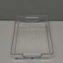 iDesign Stackable Pantry Bin for Kitchen Cabinets, Fridge, or Freezer Storage, Clear, Made in USA