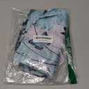 Breling 3 Pcs Teal Daisy Kitchen Curtains Valances and Tiers Set for Windows Spring Daisy Garden Flying Butterflies Boots Blue Decor Short Curtain Set for Bedroom Window Turquoise Decor Party Supplies