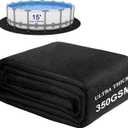 350G/M Thicker Pool Liner Pad for Above Ground Swimming Pools,15 Ft Round Under Pool Padding, Durable Geotextile Material, Double Density Puncture Resistant, Extend Liner Life,Mats for Pool Bottom