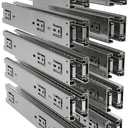 TCH Hardware - 10 Pairs - 18-inch Full Extension Drawer Slides, 100 LB Capacity, Heavy-Duty Ball Bearing, Smooth, Zinc Coated, Rails for Cabinets, Toolboxes & Furniture (Hardware Not Included)