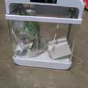 Fish Tank 2.2 Gallon Aquarium Tank Kit,with 3 Color Auto-Looping Light,Fish Bowl with Humidifier Pump,Fish Tank Small Aquarium,Temperature Display, Humidifier Function for Aquariums Starter Kits