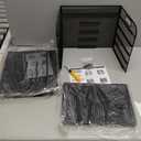 Supeasy 2 Pack 5-Tier Desk Organizer with Handle Mesh Desk File/Paper Organizer Letter Tray for Office, School and Home Easy Installation, Black