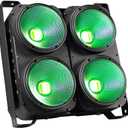 COB Stage Lights, 400W LED Par Light, RGBWAUV 6-in-1 Spotlights LED Blinder Warm&Cold White DMX512 Sound Activated for Church Events Wedding Parties Concert Theater