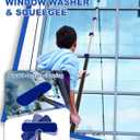 30Ft Reach Solar Panel Cleaning Brush Kit, Cobweb Duster, Squeegee for Roof, RV, Gutter, Boat, Deck