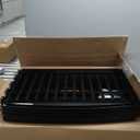 IRIS USA 24" 6-Panel Pet Dog Puppy Playpen with Door, for Puppy Small Dogs Keep Pets Secure Easy Assemble Easy Storing Customizable Non-Skid Rubber Feet, Foldable, Black