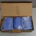 CANDWAX 3x4 inch Pillar Candles Set of 3 Unscented Dripless Rustic Blue Candles for Home Styling, Parties, Weddings, Dcor