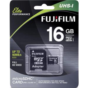 Fujifilm Elite 16GB microSDHC Class 10 UHS-1 Flash Memory Card 600x / 90MB/s