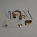 Moen Brushed Gold Cia Widespread 2-Handle High-Arc Bathroom Faucet for 3-Hole Bath Sink, Valve Required, T6222BG