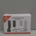 2-in-1 Charger Station for Wii/Wii U Remote Controller, with 2 pcs 2800mAh Rechargeable Battery Packs, USB Plug and USB Cable, 2 Port Charging Station for wii Controller (Remote not includedd)-Black