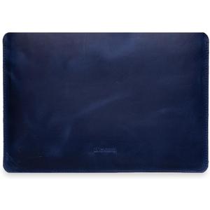 Blue Leather Laptop Sleeve 13" Genuine Leather MacBook Air 13 inch Case - Carrying Protective Cases Compatible with MacBook 13" Air/Pro M1 M2 M3 M4 MAX PRO A2338 A2681 3113 A3240 A2337, Blue