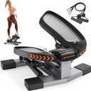 Sportsroyals Stair Stepper,Twist/Mini Stepper for Exercise at Home,Step Machine with Resistance Bands for Full Body Workout, 350lbs+ Capacity