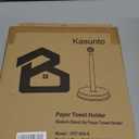 Paper Towel Holder (with Crystal Ball) Steel Paper Towel Holder countertopPaper Towel Holder Stand for Kitchen Countertops, Bars & Dining Tables,Fits Standard & Jumbo Rolls,Oil Rubbed Bronze