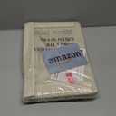 StorageWorks Fabric Storage Bins with Lid, Decorative Storage Boxes for Shelves, Stackable Closet Organizer Basket with Handles, Large, Khaki and Beige Stripes, 2-Pack