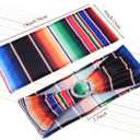 Newwiee 12 Pieces Mexican Theme Stretch Chair Sashes Dining Spandex Chair Sashes Bands Decoration with Buckle for Wedding Event Fiesta Ceremony Reception Party Favor Banquet Mardi Gras (Retro)