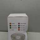 Modern Clear Coaster Set of 5- Glass Coasters for Drinks Crystal Coasters Round Cup Coasters Coffee Table Decor for Office, Kitchen, Bar, Dining Room, Living Room, Patio(Amber)