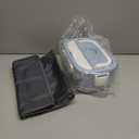 WisaKey Electric Lunch Box for Men/Women 80W Heated Lunch Box for Adults, 12V 24V 110V 220V Portable Food Warmer LunchBox Lonchera Elctrica Porttil with 304 Stainless Steel Container Christmas Gift (Light Blue)