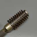 Sndyi Small Round Brush for Blow Out, Nano Thermal Ceramic Ionic Round Hair Brush with Boar Bristles, Boost Shine & Volume, For Short Hair with Quick Blow Drying & Salon Styling  2.3'', Barrel 1.3''