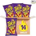 Takis Blue Heat Rolled Tortilla Chips, 14 ct, 9.9 oz Case, BBD 06/23/2025