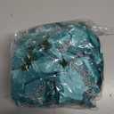 WILLBOND 36 Pieces Christmas Poinsettia Glitter Faux Flowers Christmas Artificial Flowers Tree Ornaments Topper Xmas Decorations(Blue-Green)