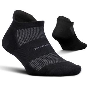 Feetures High Performance Max Cushion Ankle Sock - Running Socks for Women & Men with Heel Tab - Black, M (1 Pair)