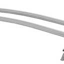 Kingston Brass CCD2176 Edenscape Stainless Steel Adjustable Double Curved Shower Curtain Rod, 60"~ 72" (L) x 6-9/16" (W) x 1-7/8" (H), Polished Nickel