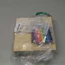 Draupnir 92 Pcs Fun Baby Shower Games Sign Kit Babies Coloring Blocks for Baby Shower, Wooden DIY Blank Blocks Freehand Painting with 36 Paint Markers